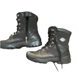 🖤 Harley-Davidson Women's Hennie Waterproof Leather Riding Boots Size 7.5 🏍️